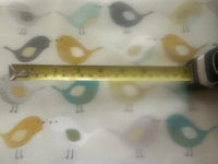 Mustard/Turquoise Chicks on PVC Coated Cotton