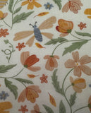 Multi Country Flowers with Birds, Butterflies, &amp; Ladybirds on Cotton Lawn