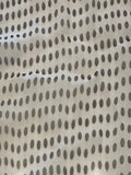 Black Spot on Ivory Yoryu Silk Chiffon