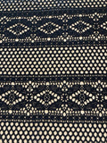 Black Panelled Lace