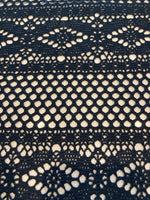 Black Panelled Lace