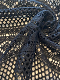 Black Panelled Lace