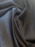 Black Crushed Effect Lightweight Silk Dupion