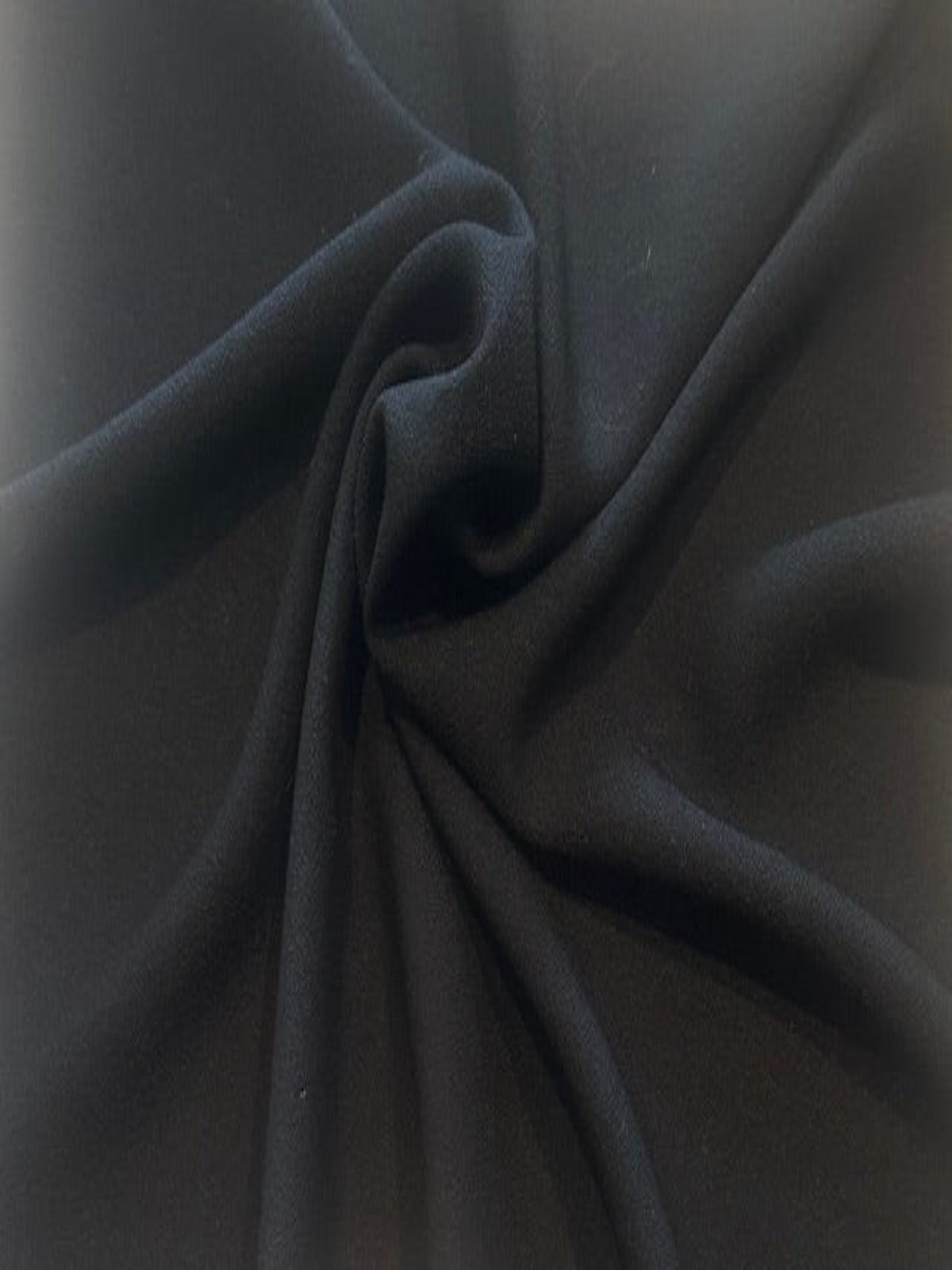 Black Soft Handle Crepe with Some Stretch