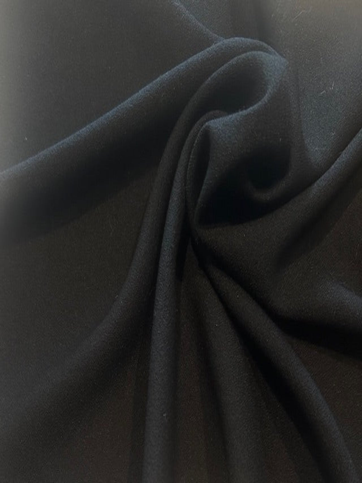 Black Soft Handle Crepe with Some Stretch