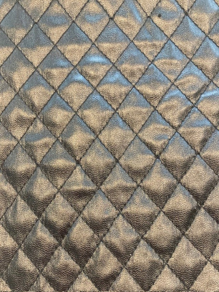 Black Diamond Leather Look Quilting