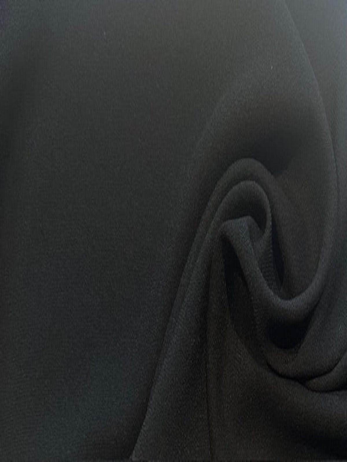 Black Satin Backed Crepe