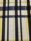 Black Check with Yellow Overcheck on White