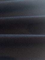 Black Cotton Linen Mix with One Way Stretch