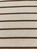 Bronze Lurex Stripe with Self Coloured Lurex detail.on Ivory Stripes run across the fabric.