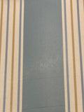 Wedgewood Stripe. Stripes run along the fabric. "Sanderson - Asami stripe Wedgewood"