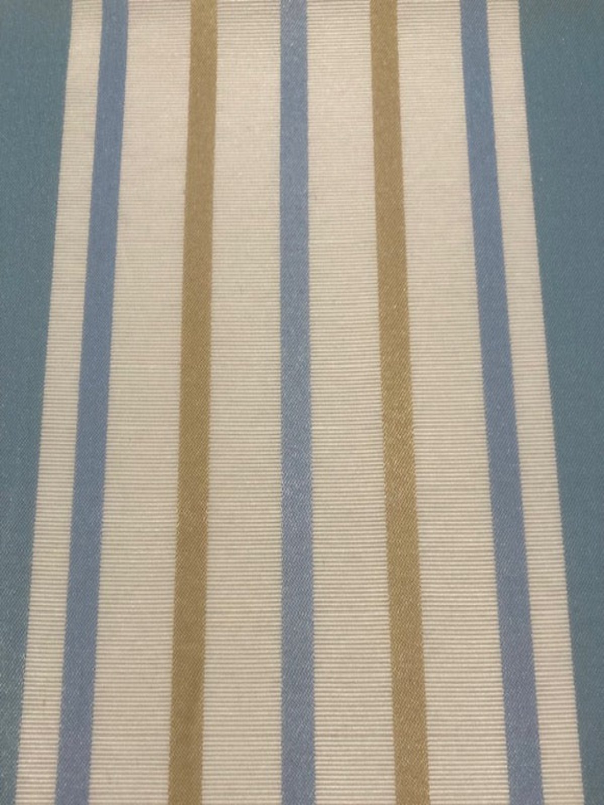 Wedgewood Stripe. Stripes run along the fabric. "Sanderson - Asami stripe Wedgewood"