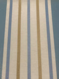 Wedgewood Stripe. Stripes run along the fabric. "Sanderson - Asami stripe Wedgewood"