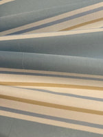 Wedgewood Stripe. Stripes run along the fabric. "Sanderson - Asami stripe Wedgewood"