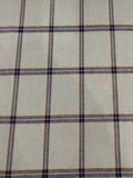 Blue/Black Double Check on Turquoise Blue Shirting