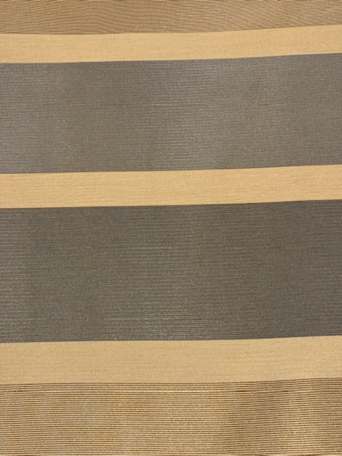 Blue/coffee Ribbed Stripes Running Across the Fabric