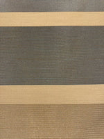 Blue/coffee Ribbed Stripes Running Across the Fabric
