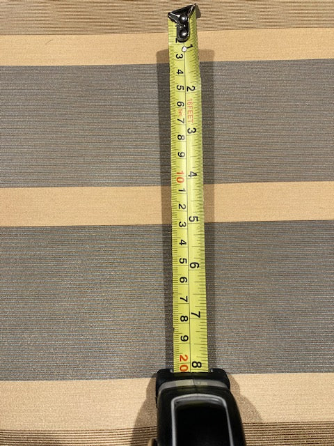 Blue/coffee Ribbed Stripes Running Across the Fabric