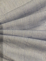 Blue Dashed Stripe Lightweight Cotton