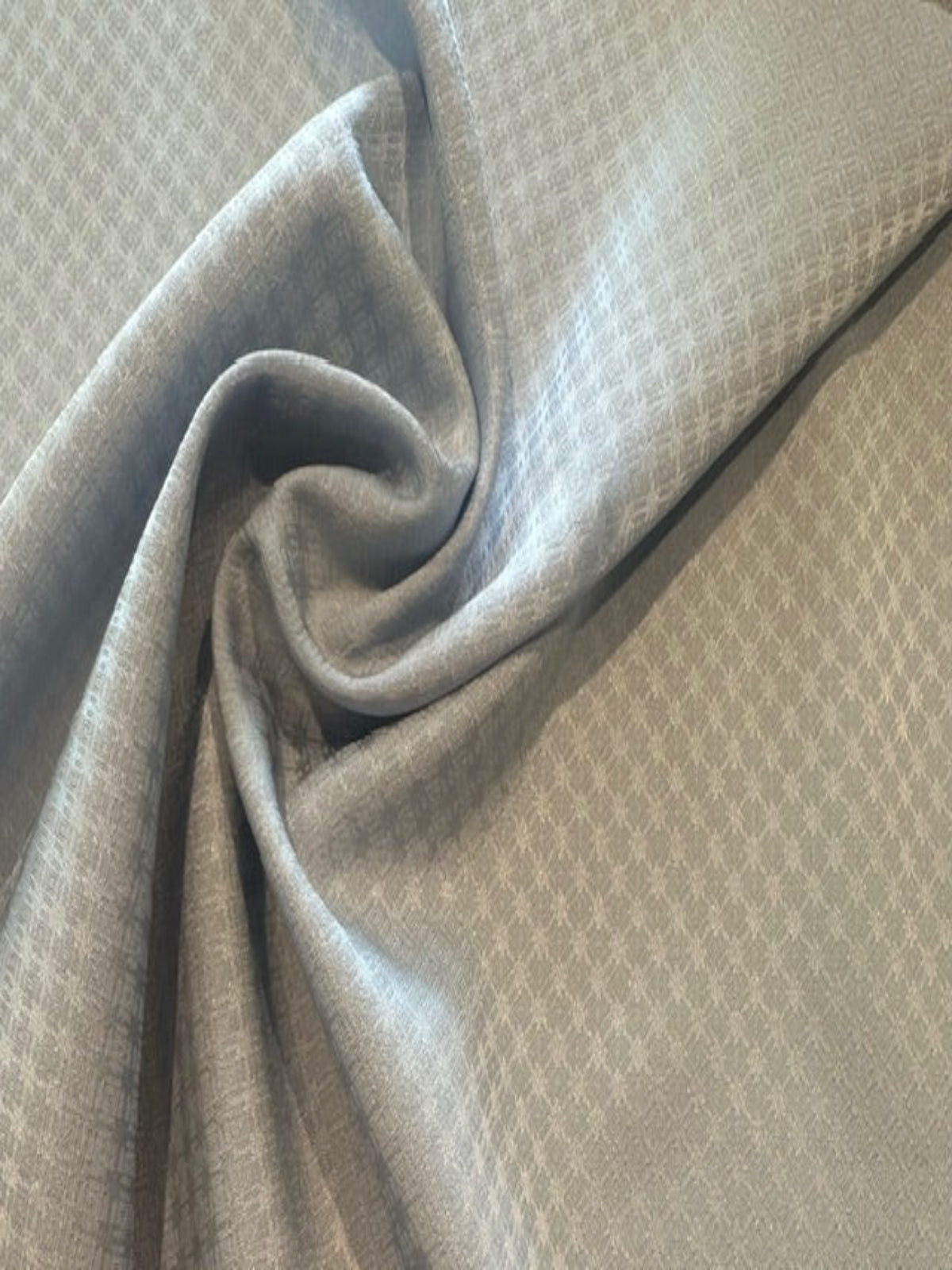 Light Powder Blue Diamond Lining with Stretch & Recycled Yarn