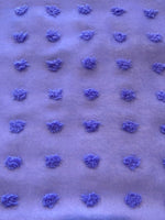 Blue Lavender Tufted Chiffon