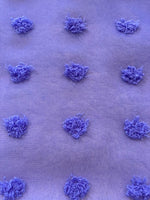 Blue Lavender Tufted Chiffon