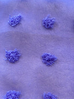 Blue Lavender Tufted Chiffon