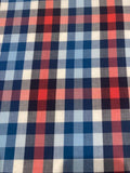 Blue /Red Check Shirting Weight