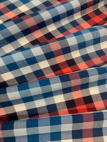 Blue /Red Check Shirting Weight