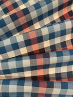 Blue /Red Check Shirting Weight