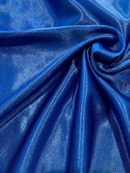 Bright Blue Silky Satin Knit