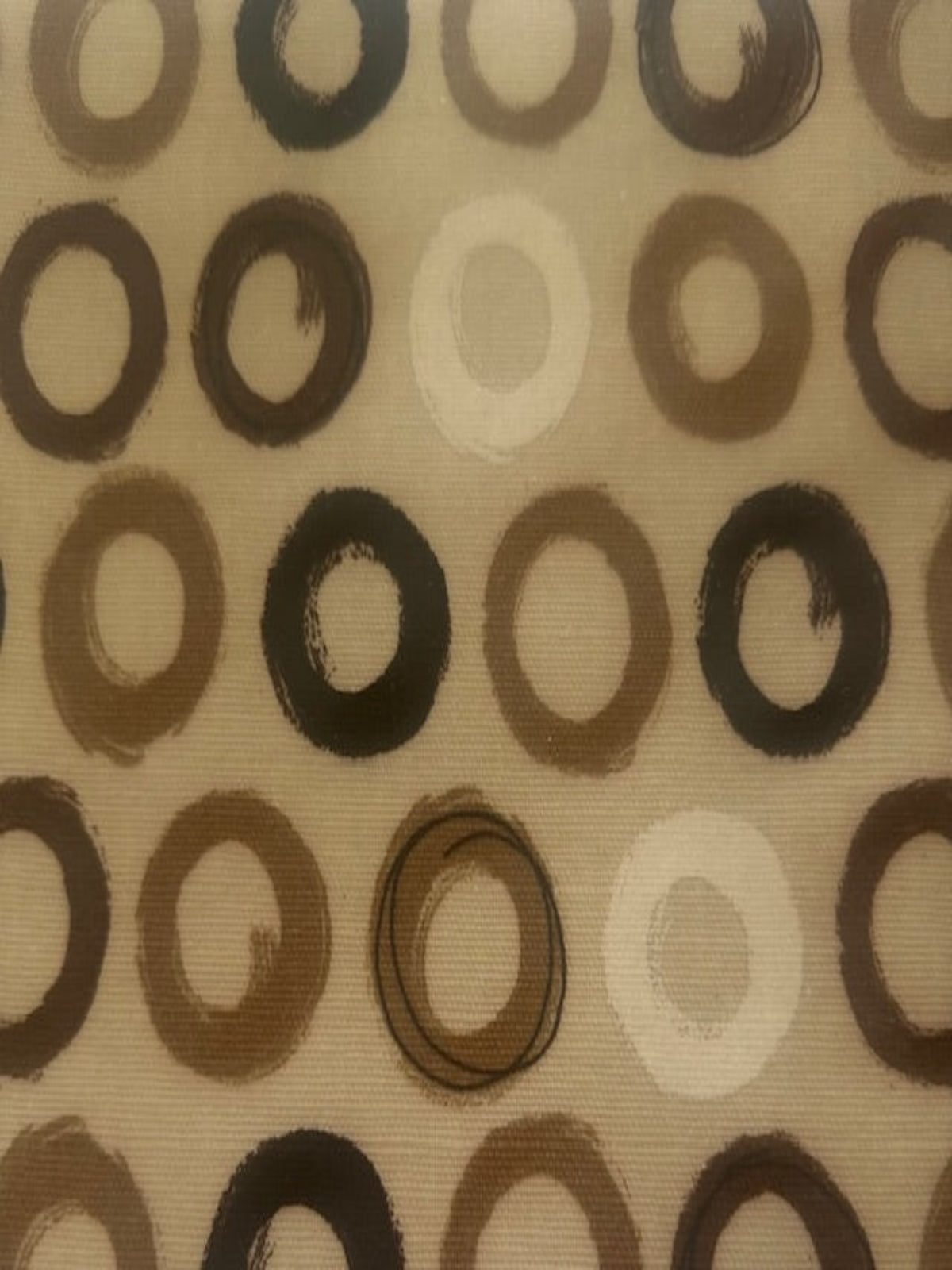 Brown Circles on PVC Coated Cotton
