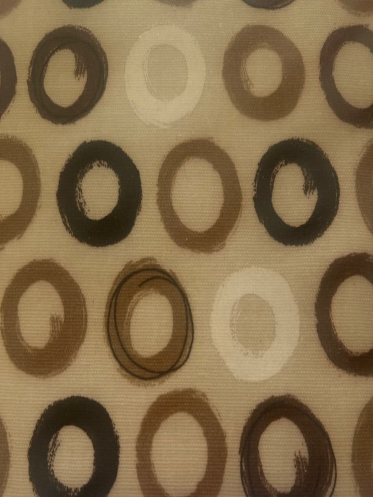 Brown Circles on PVC Coated Cotton