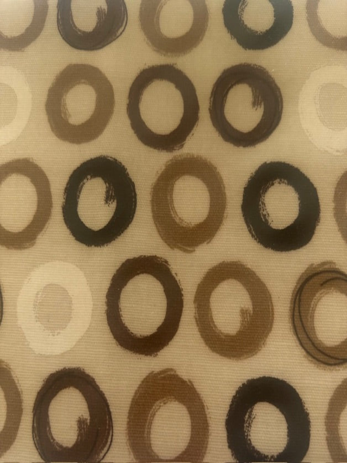 Brown Circles on PVC Coated Cotton