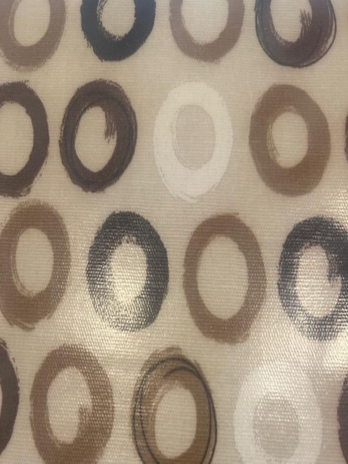Brown Circles on PVC Coated Cotton