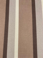 Coffee Tone Stripes. Stripes run along the fabric.