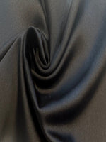 Black Matt Satin with One Way Stretch