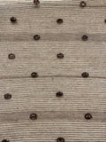 Chocolate Ribbed Sheer Voile with Spot Detail 300cm Wide