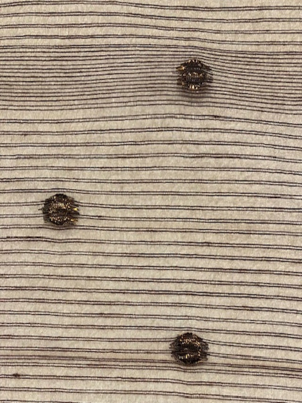 Chocolate Ribbed Sheer Voile with Spot Detail 300cm Wide