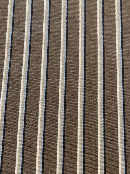 Mocha Striped Furnishing - Stripes Run along the fabric