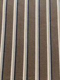 Mocha Striped Furnishing - Stripes Run along the fabric