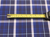 Blue/White Tartan Cotton Check Soft Shirting