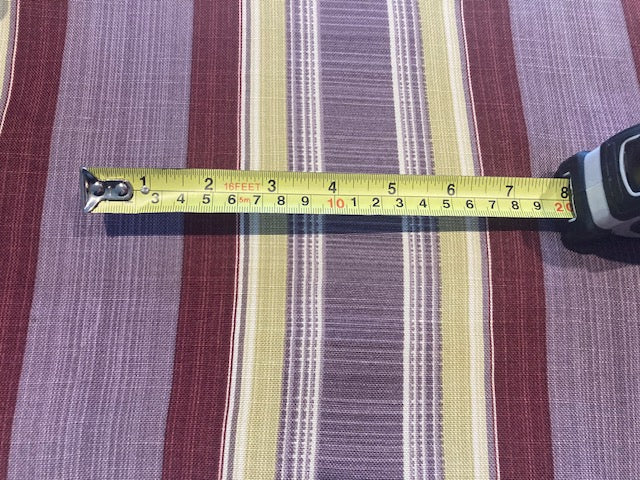 Berry & Lime stripe on Cotton " Jamasque - Ptolemy"