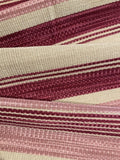 Bright Plum Textured Stripe. "Lumel - Prune"