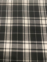 Black/White Cotton Check