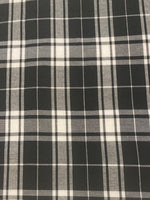 Black/White Cotton Check