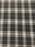 Black/White Cotton Check