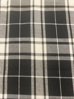 Black/White Cotton Check