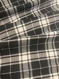 Black/White Cotton Check