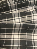 Black/White Cotton Check